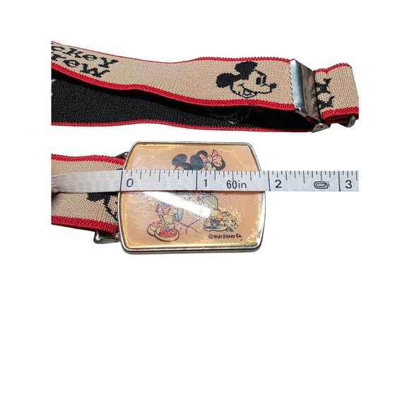 Vintage Walt Disney 70s Mickey & Minnie Belt Buckle By Lee
